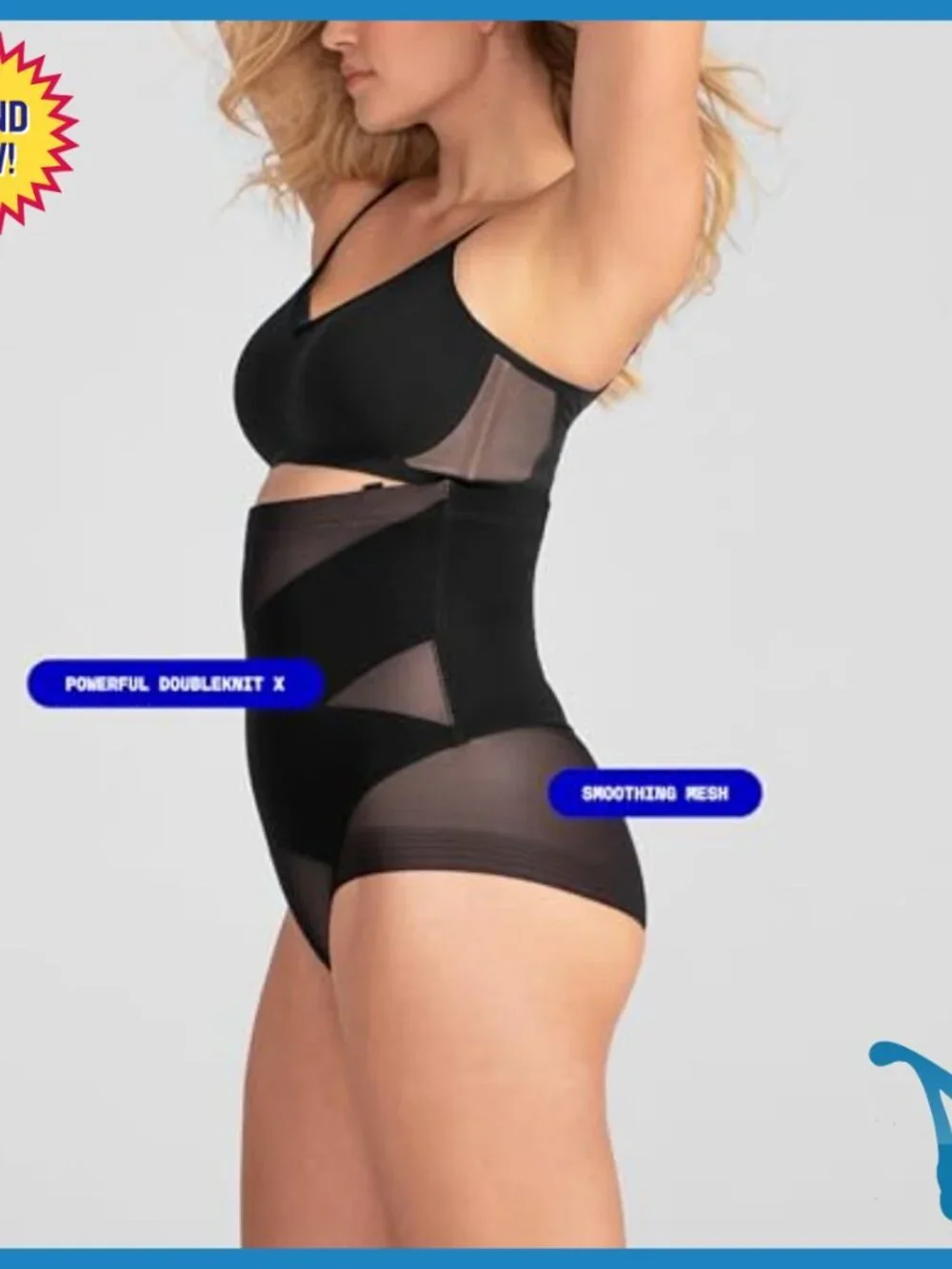 High Compression Waist Shaper Brief Shapewear 3X Nylon Elastane